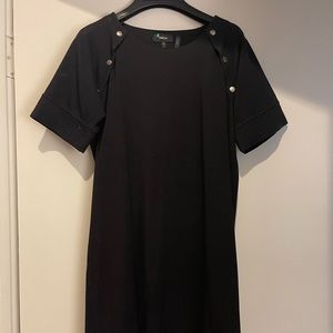 Theory Black Shift Dress